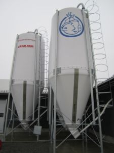 5 - 3stk Furab glassfiber siloer