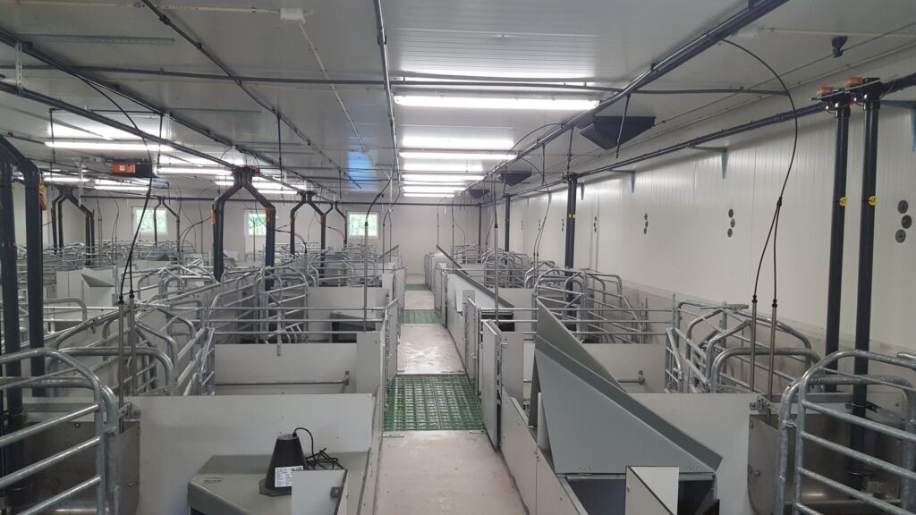 Nytt grisefjøs til Jon og Guro Fløysvik