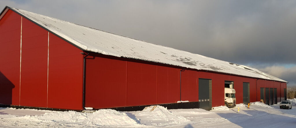 Nytt lagerbygg / korntørke på Øvre Rotvoll