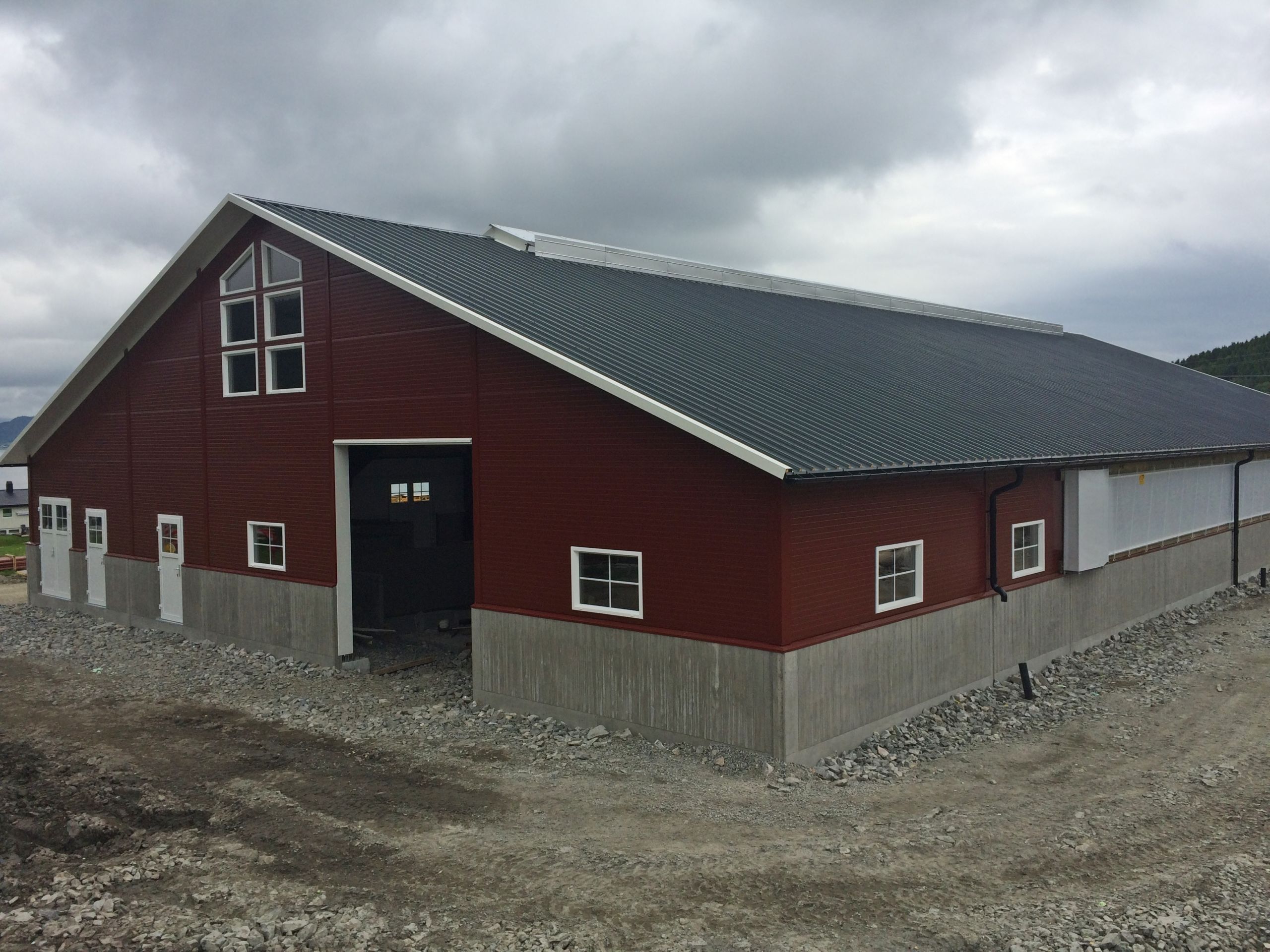 Nytt melkekufjøs for 40 kyr i Lensvik