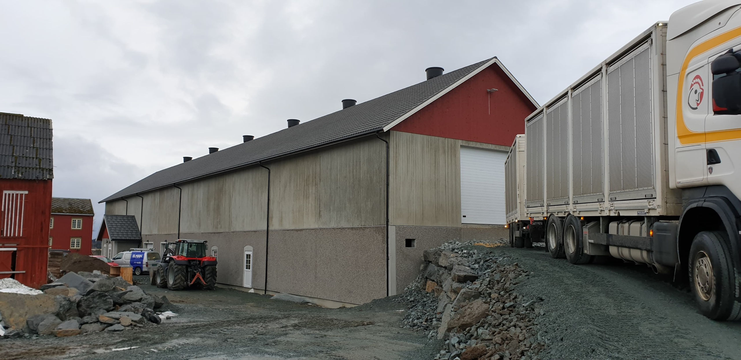 Anlegg for frittgående høner