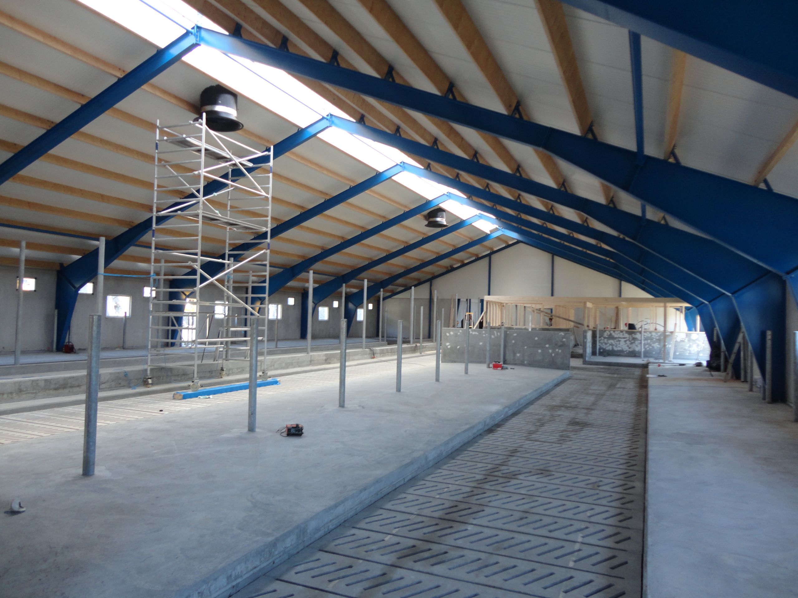 Nytt melkekufjøs hos Per Berge