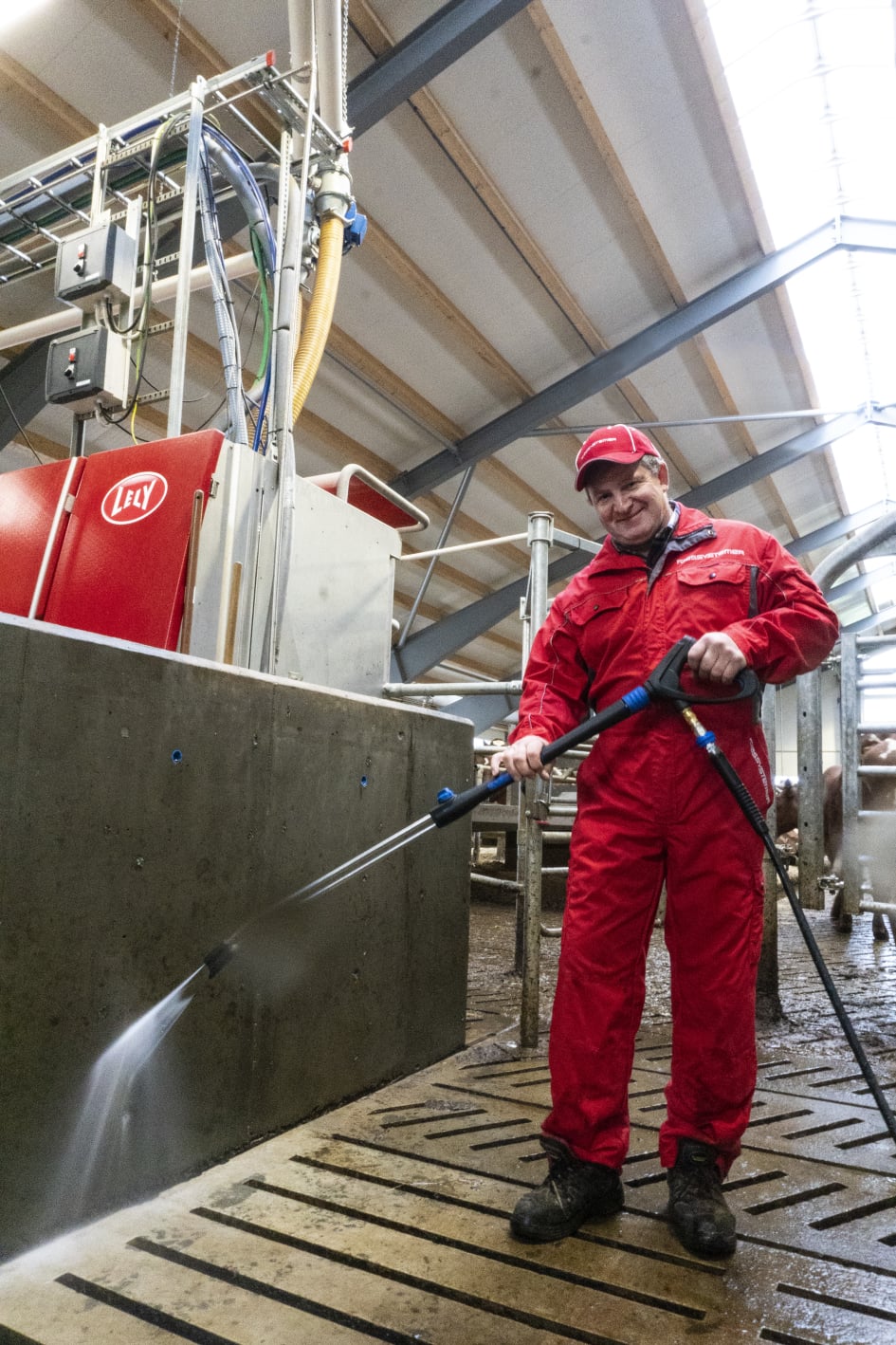 Rengjøring av fjøs