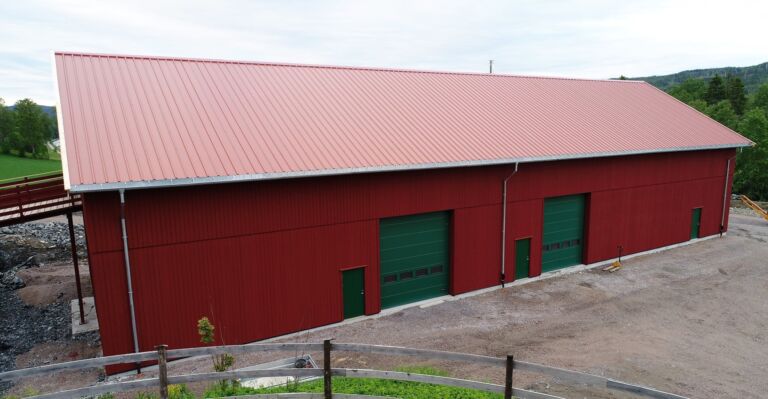 Nytt lagerbygg ferdigstilt fra Fjøssystemer Bygg