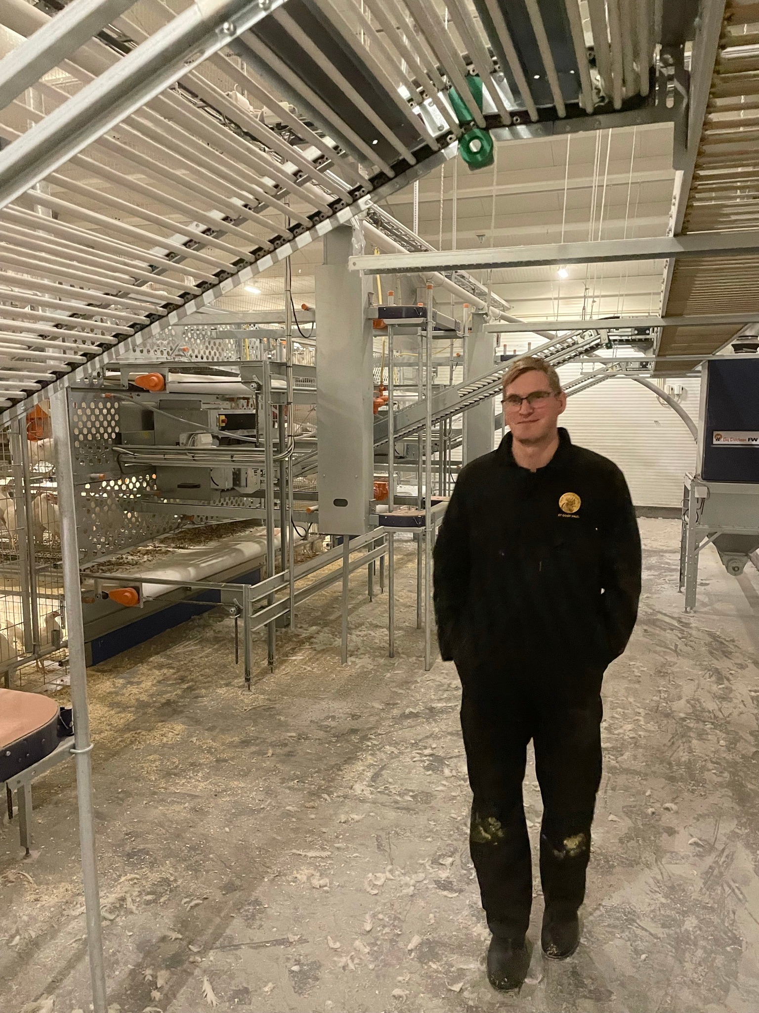 Eggproduksjon i nytt hønsehus