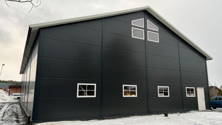 Nytt lager og vaskehall