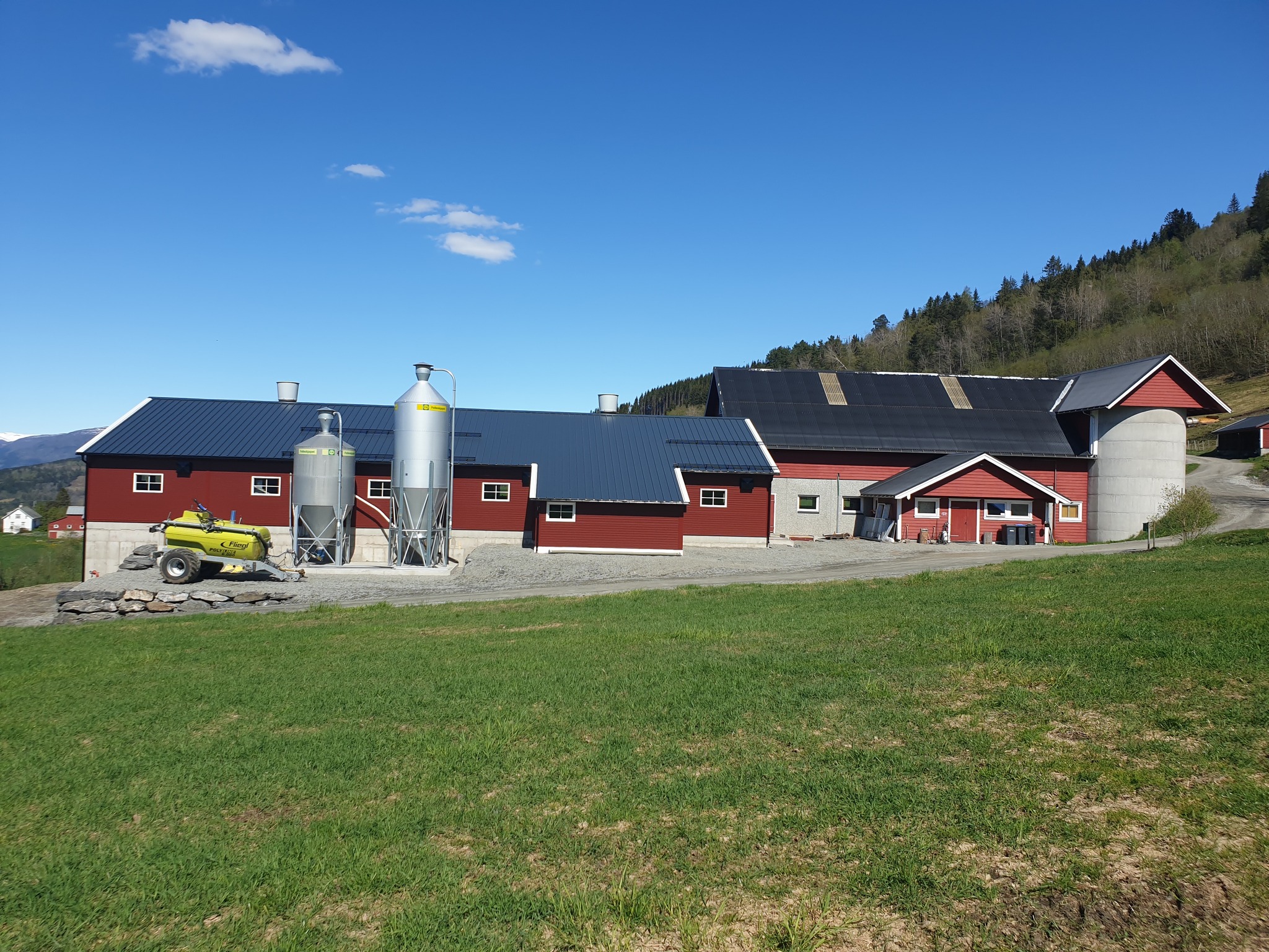 Nytt tilbygg melkekufjøs