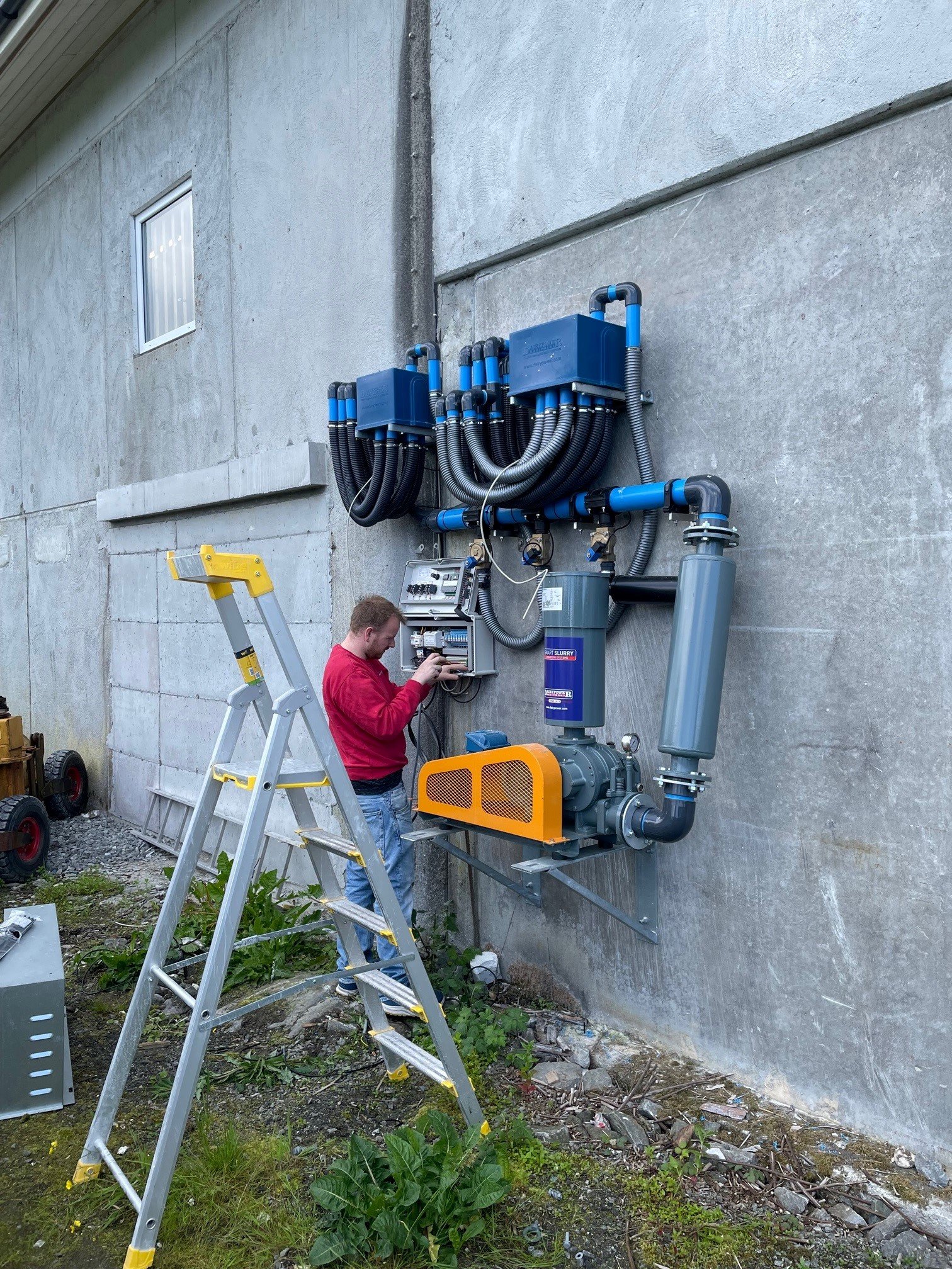 slurry, dairypower, luftomrøring hos Stian Dale Førde i Sveio