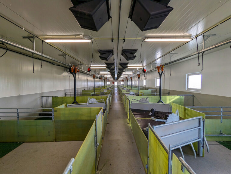 Flott påbygg til grisehus på Sandnes