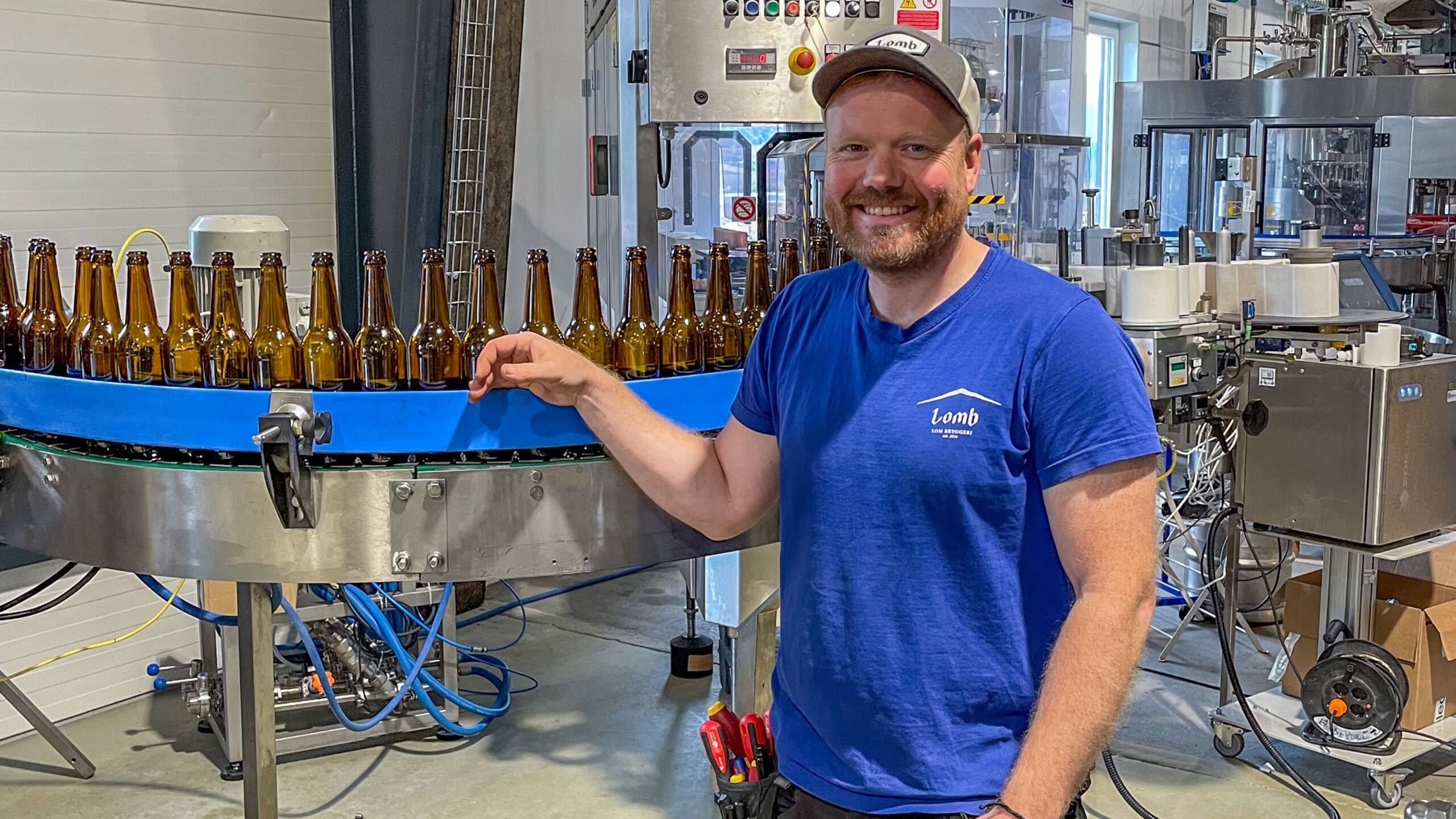 Næringstilbygg hos Lom Bryggeri