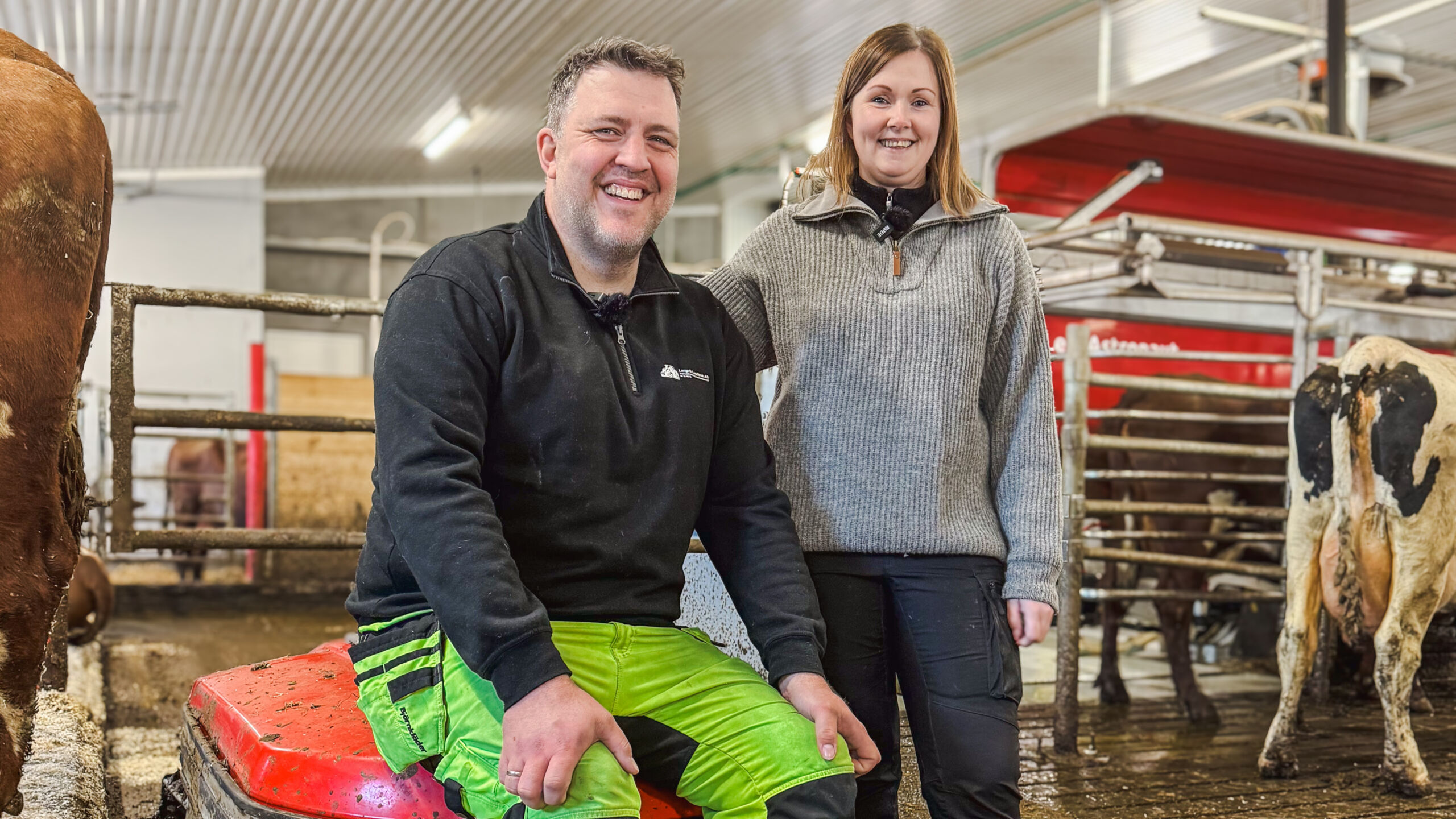 Lely Discovery Collector i fjøset hos Ida og Raymond