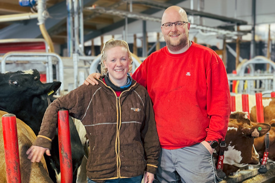 Nye muligheter med nytt fjøs hos Erland og Susann Nye muligheter med nytt fjøs hos Erland og Susann
