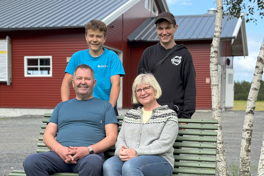 Lekkert påbygg til eksisterende fjøs hos Karin og Roald Ugelstad