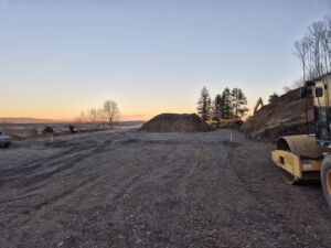 Grunnarbeid hos Marte Sandø Lund. Vikersund 2025