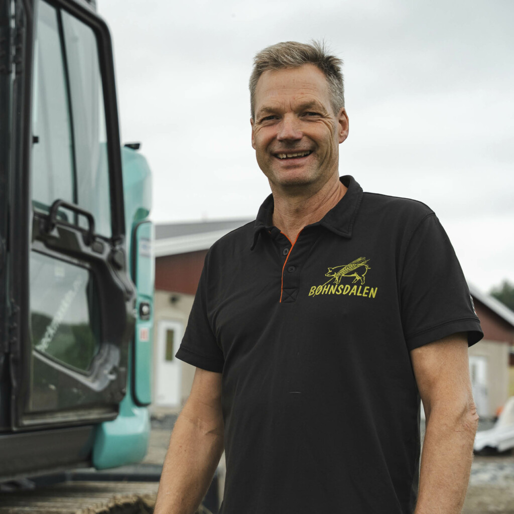 Harald Bøhnsdalen bygger nytt grisehus Harald Bøhnsdalen bygger nytt grisehus