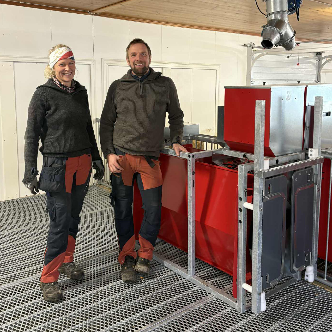 Oppgradert sauefjøs hos Anette og Fredrik Kirkelund