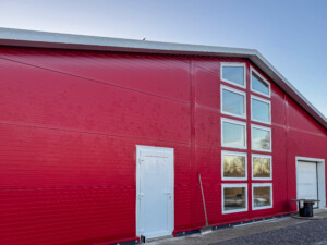 Rugeegghus hos Tom Erik Klevmo Staur. Snåsa, desember 2025