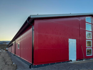 Rugeegghus hos Tom Erik Klevmo Staur. Snåsa, desember 2025