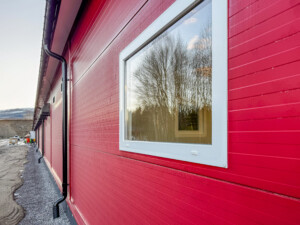 Rugeegghus hos Tom Erik Klevmo Staur. Snåsa, desember 2025