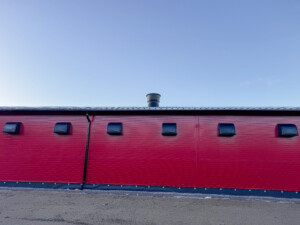 Rugeegghus hos Tom Erik Klevmo Staur. Snåsa, desember 2025