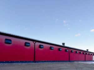 Rugeegghus hos Tom Erik Klevmo Staur. Snåsa, desember 2025