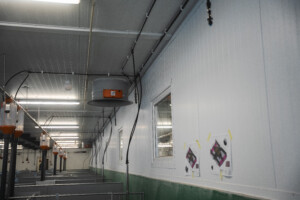 Overbrusingsanlegg og ventilasjon hos FT-30 binge hos Solveig og Svein Roar Nygaard. Lena i Østre Toten, januar 2026