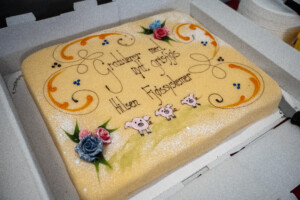 Åpent fjøs hos Solveig og Svein Roar Nygaard. Lena i Østre Toten, januar 2026