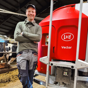 Topp melkeproduksjon 300 moh i bratte Hardanger