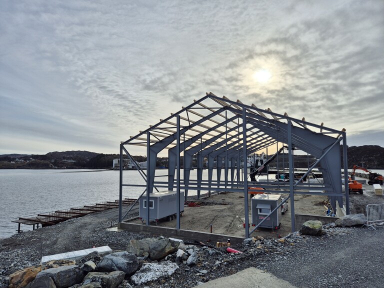 Nytt lagerbygg for Hardsjø Marine i Austevoll