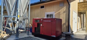 Nødstrømsaggregat hos Roxana Stangebye. Sigdal, 2026