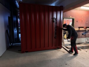 Seterdrift med mobil Lely Astronaut melkerobot i container