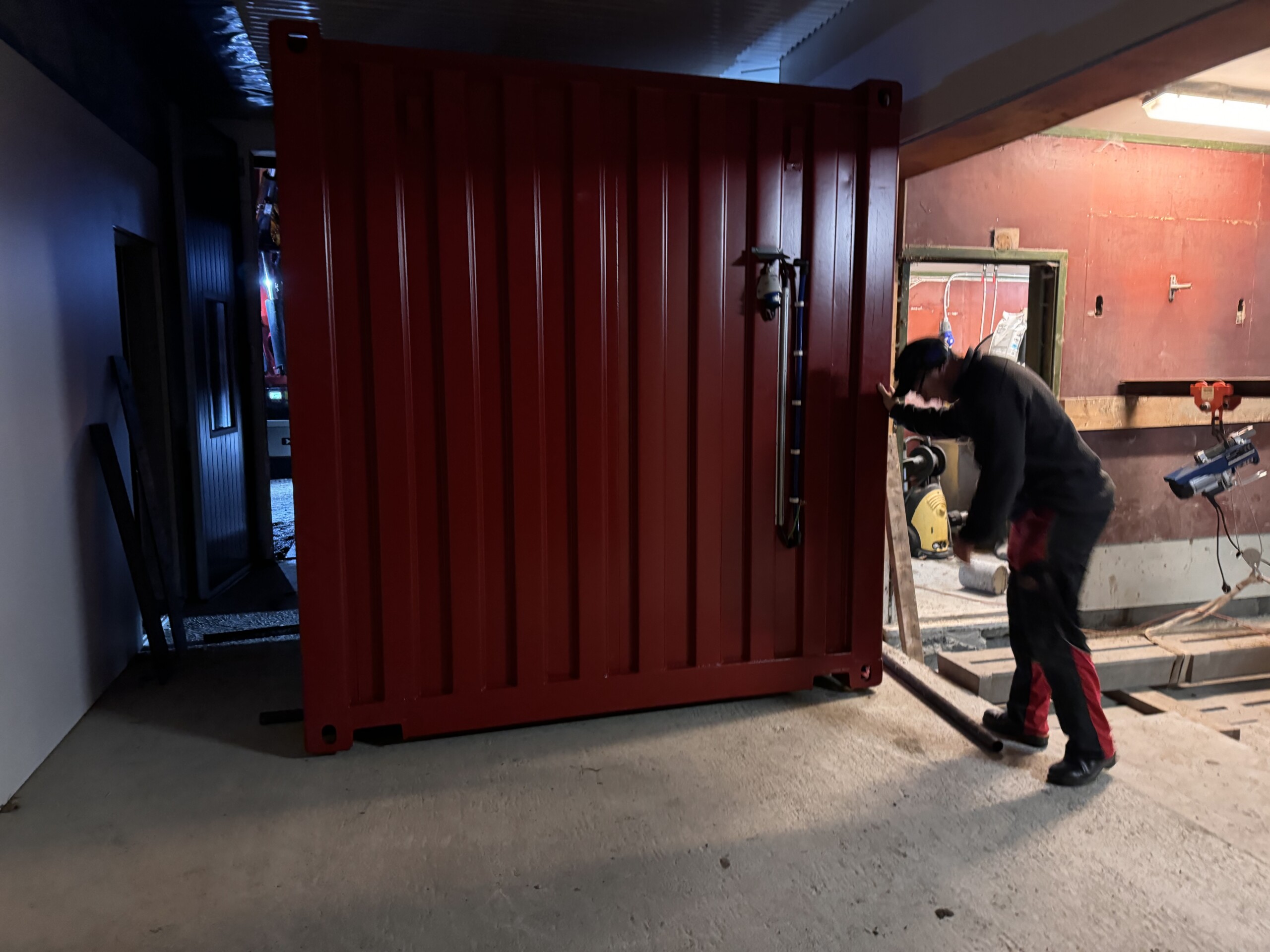 Seterdrift med mobil Lely Astronaut melkerobot i container