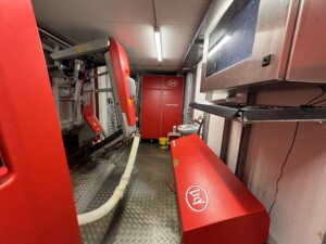 Seterdrift med mobil Lely Astronaut melkerobot i container