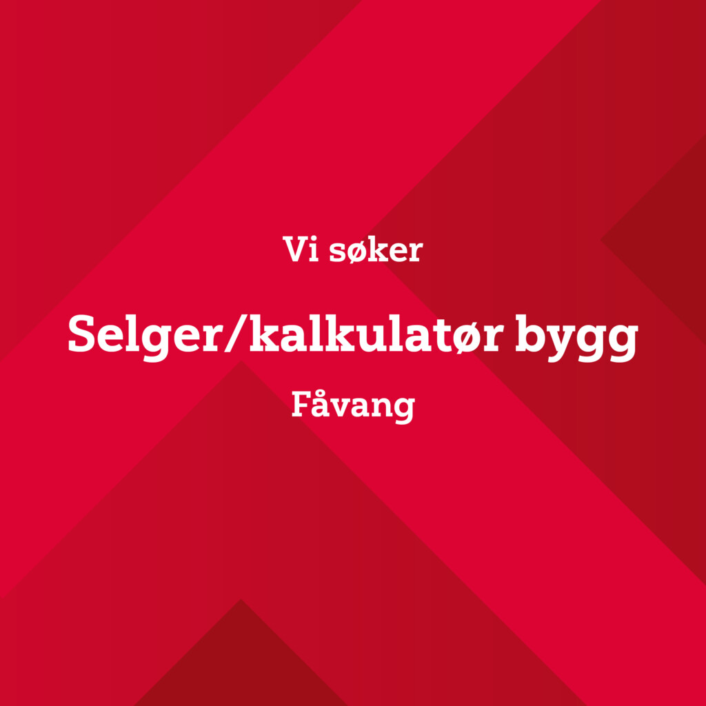 Selger:kalkulatør bygg, Fåvang